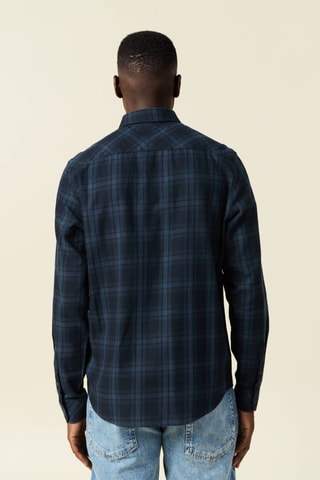 Camisa de algodón orgánico  - Azul marino