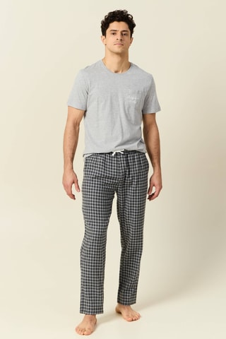 Pijama de algodón orgánico  - Gris