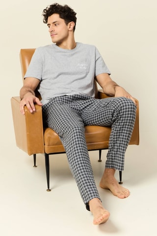 Pijama de algodón orgánico  - Gris