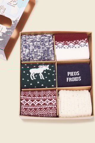 6 pares de calcetines de algodón orgánico  - Multicolor