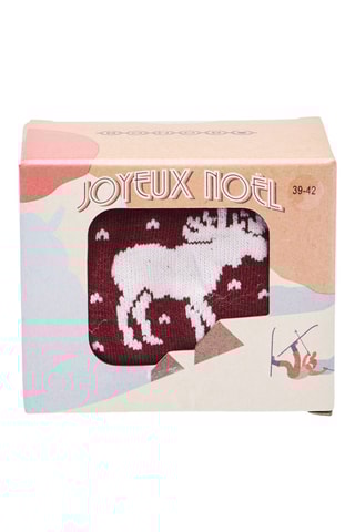 Calcetines de algodón orgánico  - Violeta