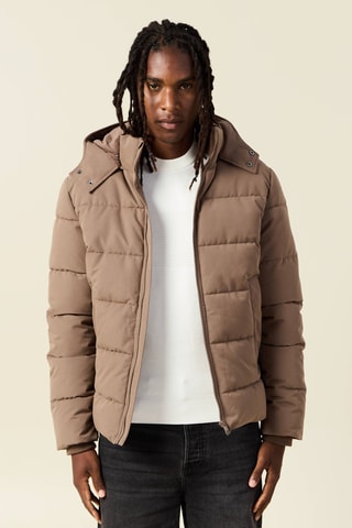 Anorak con capucha  - Marrón