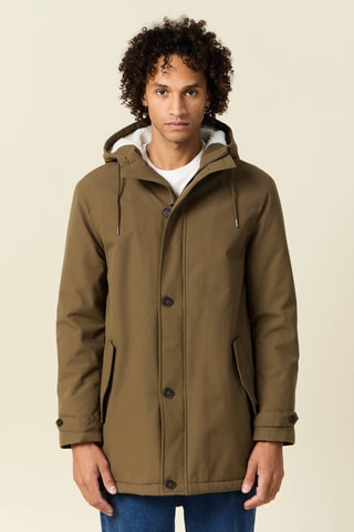 Parka con capucha  - Verde