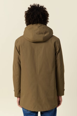 Parka con capucha  - Verde