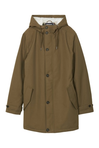 Parka con capucha  - Verde