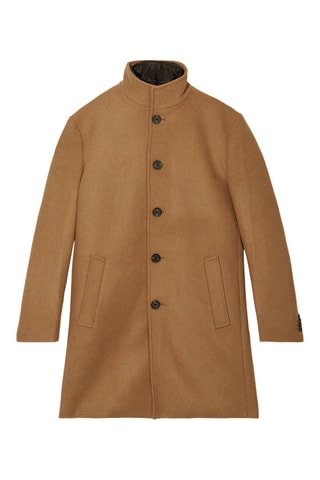 Abrigo de lana  - Marrón