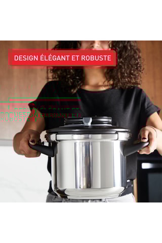 Cocotte-minute en acier inoxydable Clipso+ Chef - 8 l