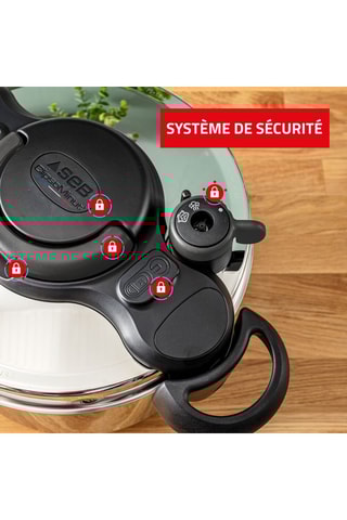 Cocotte-minute en acier inoxydable ClipsoMinut' Day by Day - 7,5 l