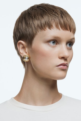 Pendientes con cristales Swarovski Dulcis - Chapado en oro amarillo