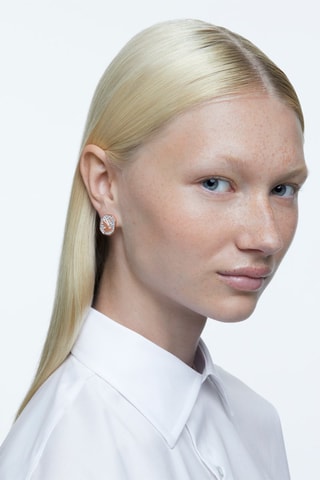 Pendientes con cristales Swarovski Signum - Chapado en oro rosa