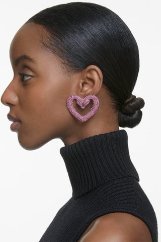 Pendientes con cristales Swarovski Una - Rosa