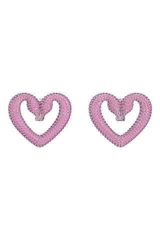 Pendientes con cristales Swarovski Una - Rosa