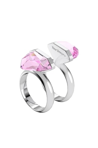 Anillo con cristales Swarovski Lucent - Rosa