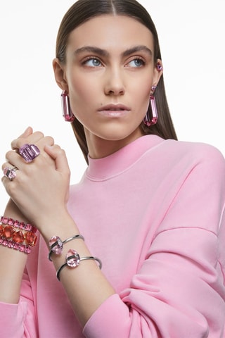 Anillo con cristales Swarovski Lucent - Rosa