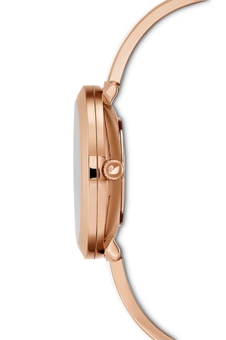 Reloj de cuarzo chapado en oro rosa con cristales Swarovski