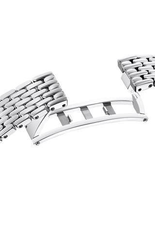 Reloj de cuarzo de metal y con cristales Swarovski - Plateado