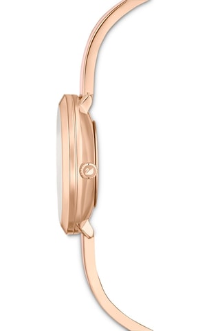 Reloj de cuarzo chapado en oro rosa con cristales Swarovski