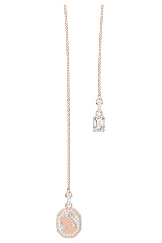 Collar con cristales Swarovski Signum - Chapado en oro rosa