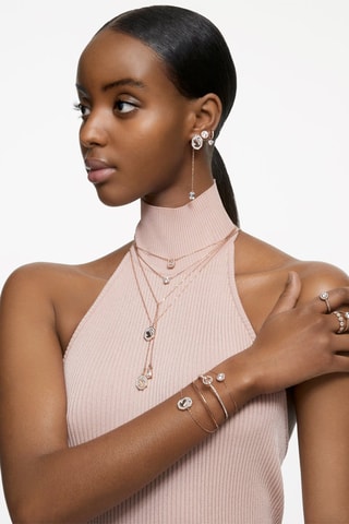 Collar con cristales Swarovski Signum - Chapado en oro rosa