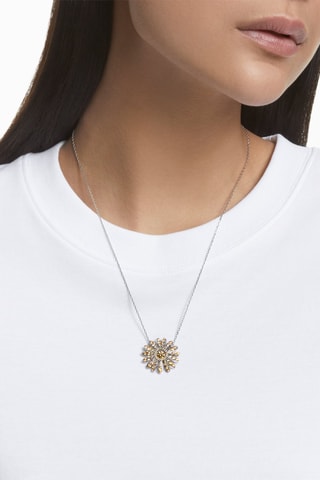 Colgante con cristales Swarovski Eternal Flower - Amarillo y naranja