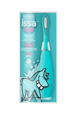 Cepillo de dientes ISSA Kids True Blue Pony - De 5 a 12 años - Silicona