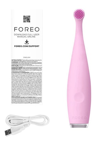 Cepillo de dientes ISSA baby Pearl Pink Bunny - De 0 a 4 años - Silicona