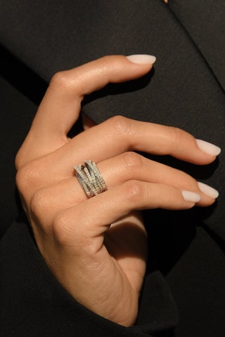 Ring New Entrelacs Candides - Witgoud en Diamanten