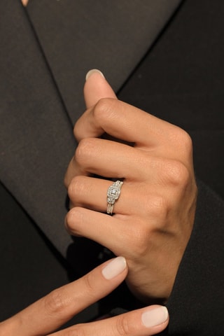 Ring Malika - Witgoud en Diamanten