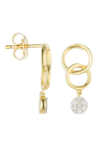 Oorbellen - Geelgoud en Diamanten