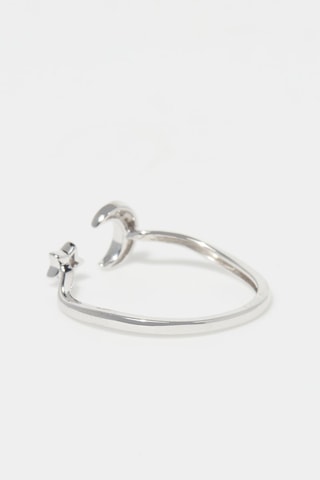 Ring Witgoud, Diamanten en Saffier