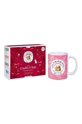 Coffret Contes de Thés et Mug en céramique Mêlée de Fruits