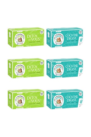 3 x Infusion Détox et vous + 3 x Infusion Cocktail Digest - 6 x 30 sachets