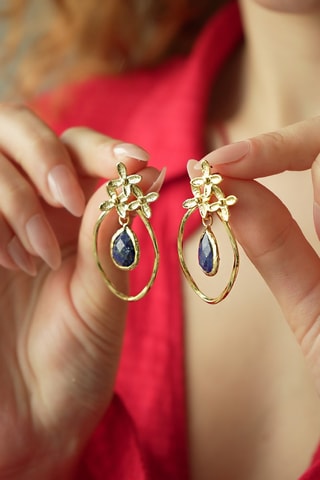 Boucles d'oreilles - Lapis-lazuli