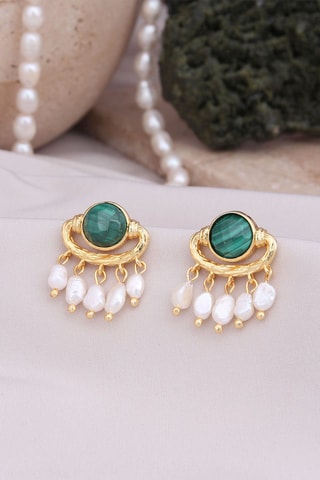 Boucles d’oreilles - Malachites