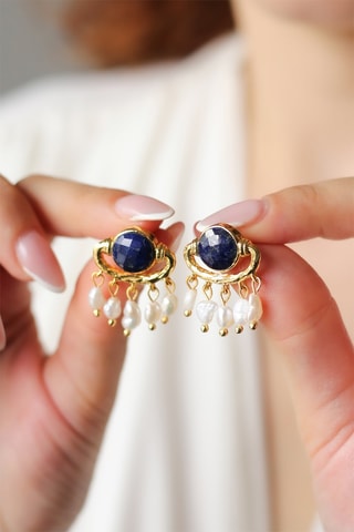 Boucles d’oreilles - Lapis-lazulis