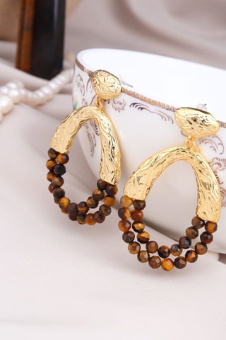 Boucles d’oreilles - Oeils-de-tigre