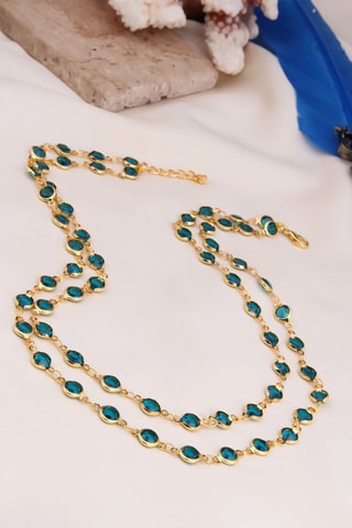 Collier 2 rangs - Emeraude