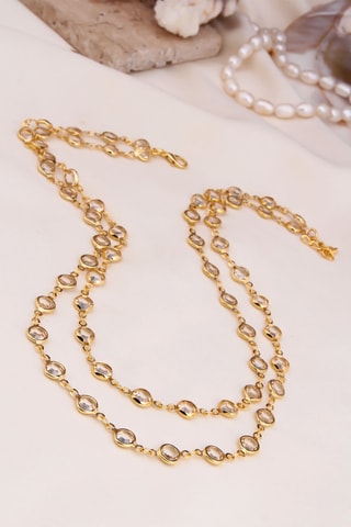 Collier 2 rangs - Transparent