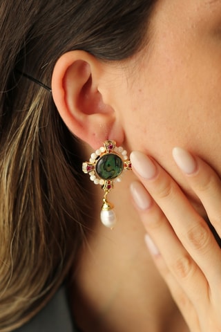 Boucles d’oreilles - Perles de culture et nacre