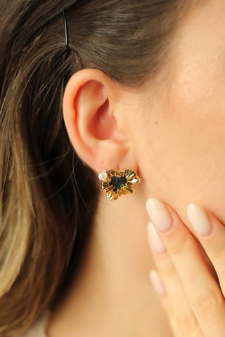 Boucles d’oreilles - Perles de culture et onyx