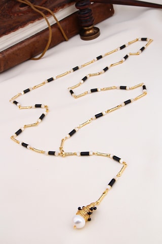 Collier - Perles de culture et lapis-lazuli