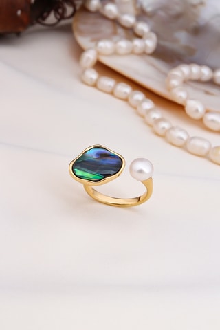 Bague - Perle de culture e nacre