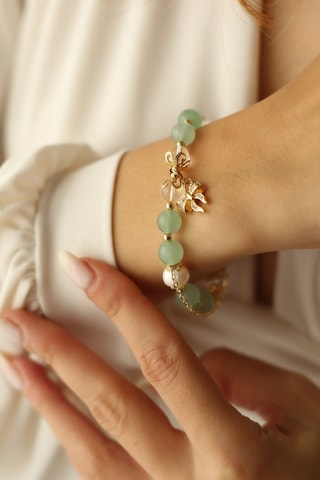 Bracelet - zircons et perles de culture