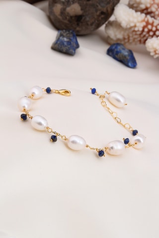 Bracelet - Zircons et perles de culture