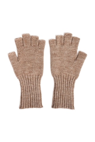 Vingerloze Handschoenen Beige