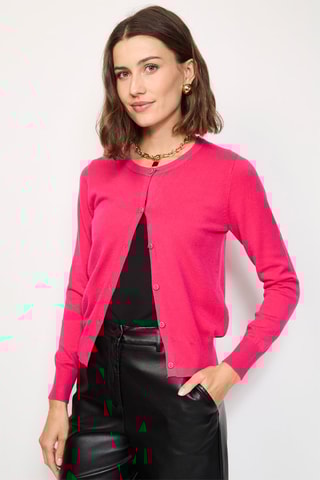 Kasjmier Vest - Fuchsia