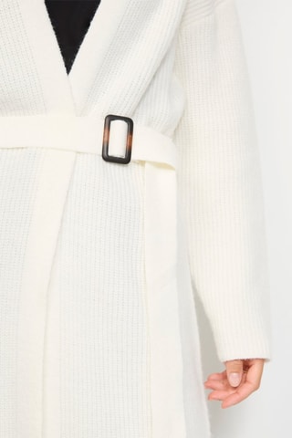 Lang Kasjmier Vest - Wit