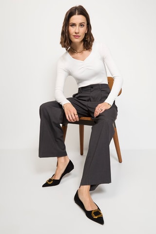 Zijden Bodysuit - Wit