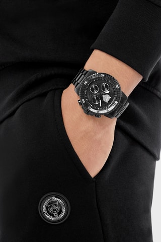 Montre en silicone - Chronographe - Noir