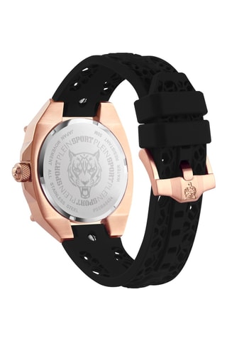 Montre à quartz dorée à l'or rose - Noir et doré rose